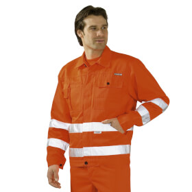 Warnschutzkleidung Warnschutzjacken PLANAM Warnschutz-Bundjacke, orange,