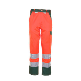 Warnschutzkleidung Warnschutzhosen PLANAM Warnschutz - Bundhose, orange - grün