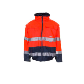 Warnschutzkleidung Warnschutzjacken PLANAM Warnschutz - Comfortjacke, orange - marine