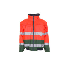 Warnschutzkleidung Warnschutzjacken PLANAM Warnschutz - Comfortjacke, orange - grün