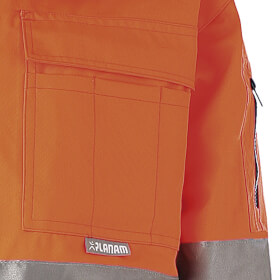 Warnschutzkleidung Warnschutzjacken PLANAM Warnschutz-Comfortjacke, orange-grn