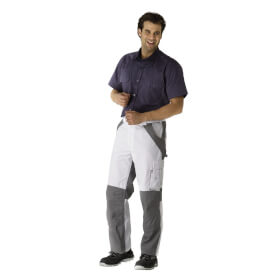 Arbeitshosen Bundhosen PLANAM Bundhose Plaline, weiß-zink,
