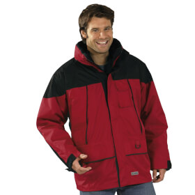 Klteschutzkleidung Klteschutzjacken PLANAM Jacke TWISTER, rot-schwarz,