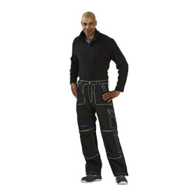 Berufsbekleidung Funktionsbekleidung PLANAM Winterhose Basalt, schwarz, höheres Rückenteil (Nierenschutz), 
