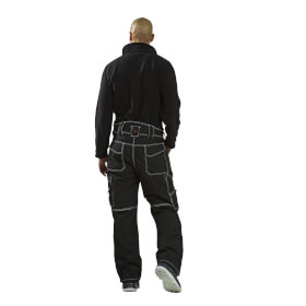 Berufsbekleidung Funktionsbekleidung PLANAM Winterhose Basalt, schwarz, höheres Rückenteil (Nierenschutz),