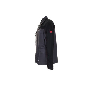 Planam Weld Shield Arbeitsjacke 5510 grau schwarz antistatische Kleidung mit Schweißerschutz