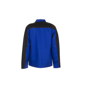 Planam Weld Shield Arbeitsjacke 5511 blau schwarz antistatische Kleidung mit Schweierschutz