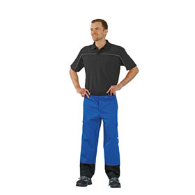 Planam Weld Shield Arbeitshose 5521 blau schwarz antistatische Kleidung mit Schweißerschutz