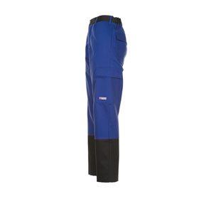 Planam Weld Shield Arbeitshose 5521 blau schwarz antistatische Kleidung mit Schweißerschutz