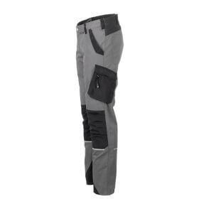 Planam Bundhose Norit grau-schwarz aus hochwertigem Stretchgewebe für optimale Bewegungsfreiheit