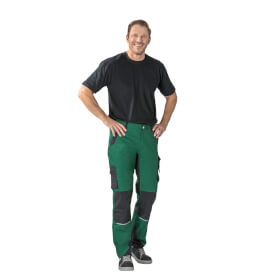 Planam Bundhose Norit grün-schwarz aus hochwertigem Stretchgewebe für optimale Bewegungsfreiheit