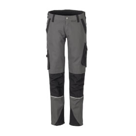 Planam Bundhose Norit grau - schwarz Arbeitshose aus elastischem Gewebe speziell für Damen