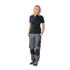 Planam Bundhose Norit grau-schwarz Arbeitshose aus elastischem Gewebe speziell für Damen