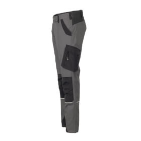 Planam Bundhose Norit grau-schwarz Arbeitshose aus elastischem Gewebe speziell für Damen