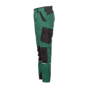 Planam Bundhose Norit grün-schwarz Arbeitshose aus elastischem Gewebe speziell für Damen