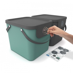 rothopro Recycling Mülleimer ALBULA clevere Mülltrennung für Küche Bad und  Büro kaufen