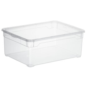 rothopro Clearbox Aufbewahrungsbox mit Deckel Fassungsvermgen: 10, 0 l