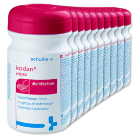 10x Schlke kodan (N) wipes Desinfektionstcher zur Desinfektion und Reinigung von Flchen aller Art