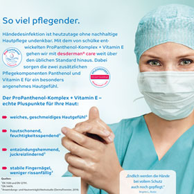 20 x Schlke Handdesinfektion desderman care zur hygienischen und chirurgischen Hndedesinfektion