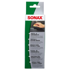 sonax Textil - & Lederbrste, ergonomische Reinigungsbrste zur Trocken -  und Feuchtreinigung, 