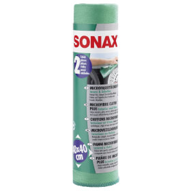 sonax Microfaser Tcher Plus Innen & Scheibe, zur einfachen Reinigung von Glas, Spiegeln und Kunststoff, 