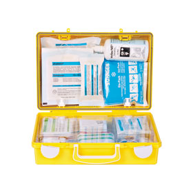 Erste-Hilfe-Koffer SHNGEN EXTRA + Handwerk SN-CD gelb, DIN 13157 inkl. Erweiterungen,