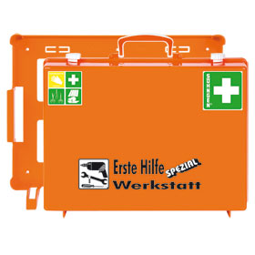 Erste - Hilfe - Koffer SHNGEN Spezialausfhrung mit Zusatzbefllung fr Werkstatt, 