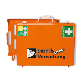 Erste - Hilfe - Koffer SHNGEN Spezialausfhrung mit Zusatzbefllung fr Verwaltung, 