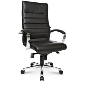 Bürostühle TOPSTAR OFFICE 1005 Chefsessel, hohe Rückenlehne: echtes Leder, 