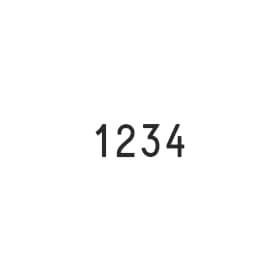 Classic 15124 Ziffernbnderstempel mit 4 Bndern, 12 mm Schrift