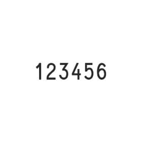 Classic 15126 Ziffernbnderstempel mit 6 Bndern, 12 mm Schrift