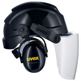 uvex Helmkapselgehrschutz pheos K2P 2600214 zur Anbringung an Schutzhelm