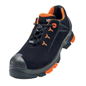 uvex 2 Sicherheitshalbschuh 65082 S3 SRC orange schwarz leichter Halbschuh mit verstrkten Leisten