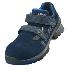 uvex 1 Sicherheitssandale 85308 S1 SRC blau besonders leichte atmungsaktive Sandale mit gelochtem Schaft