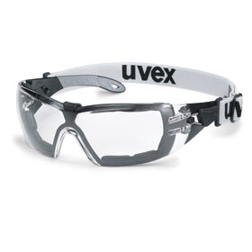 uvex Schutzbrille pheos s guard Schutzbrille mit Kopfband in kleinerer Ausfhrung