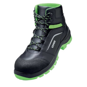 uvex 2 xenova Sicherheitsschnrstiefel 95662 S3 SRC grn leichter und moderner Glattlederstiefel mit PU verstrkter Lederberkappe