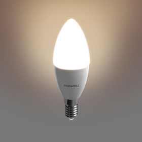 LED-Leuchtmittel DURACELL Candle LED C33 clear