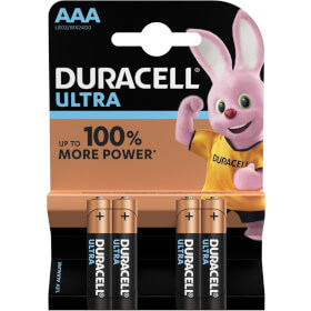 Duracell Ultra Power AAA (MX2400 / LR03) Alkaline - Batterie mit Powercheck