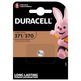 Duracell Knopfzellen 371 / 370 (SR920 / V371 / V370 / SR69 / SR920W) Silber - Oxid Knopfzelle