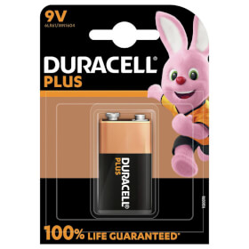 Duracell Plus +100% Alkaline - Batterie 9V (MN1604 / 6LR61)