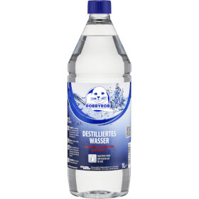 Robbyrob Destilliertes Wasser für Haushalt, Auto, Labor und Kosmetik