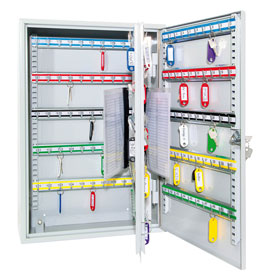 Schlüsselschrank, Schlüsselschrank aus Stahlblech, kompakt und flach, 