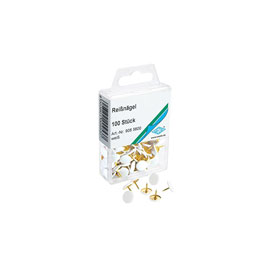 Wedo Reißnägel 10 mm undurchdrückbar überkapselt