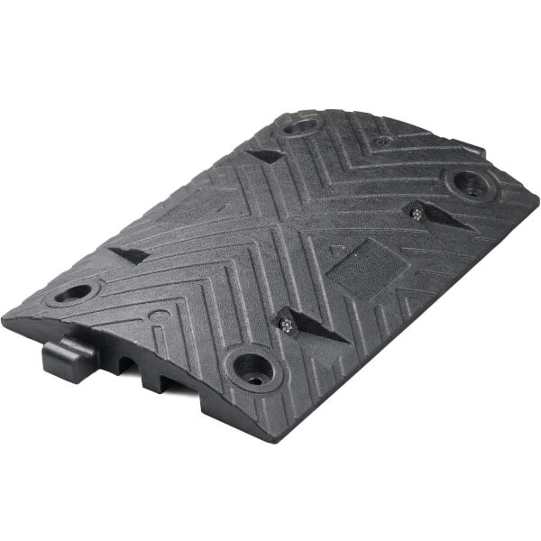 Fahrbahnschwelle Mittelstück für Richtgeschwindigkeit 30 km / h, schwarz