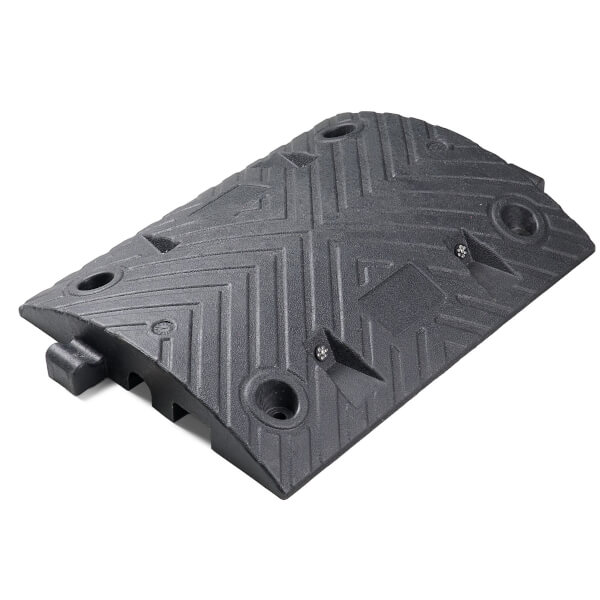 Fahrbahnschwelle Mittelstück für Schrittgeschwindigkeit 10 km / h, schwarz