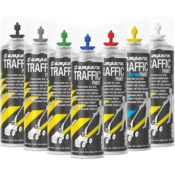 ampere Traffic extra Paint XL Bodenmarkierungsfarbe schnelltrocknend, dauerhafte Markierungen, für Bodenmarkierungsgerät