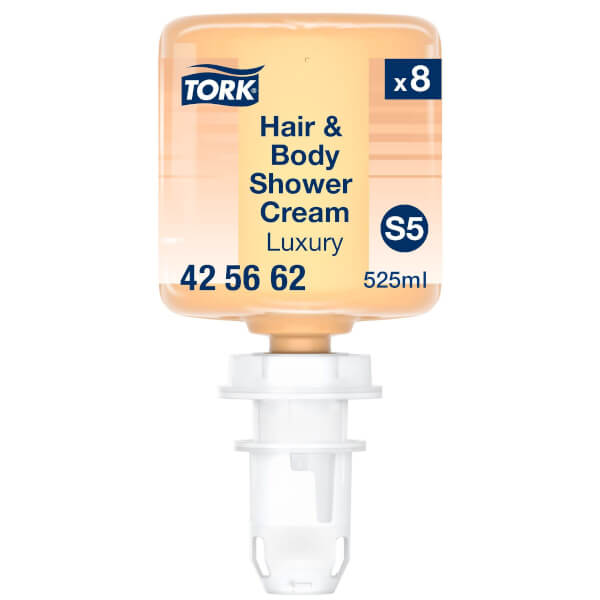 Tork 425662 Luxuriöse Hair & Body Mini Duschcreme 3 - in - 1 Shampoo Premium Duschgel für Spendersystem S5