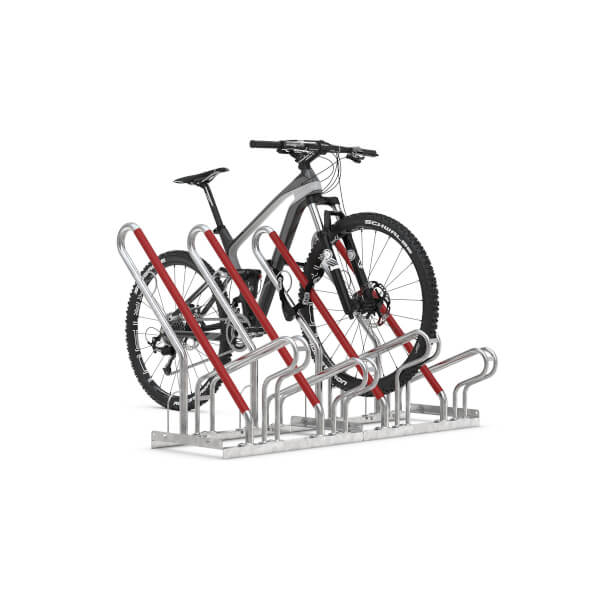 WSM Fahrradstnder mit Anlehnbgel 2504 4 Einstellpltze mit einseitiger  Radeinstellung und Anschlagschutz rot kaufen