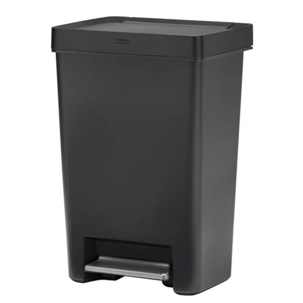Rubbermaid Tretabfalleimer Premier Series II hochwertiger Kunststoff - Abfalleimer mit Softclose und Beutelhalter