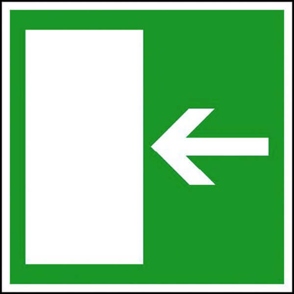 Rettungsschild - nachleuchtend Rettungsweg rechts / links